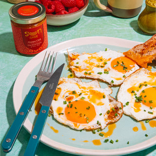 Eggs cooked in Aleppo Ghee